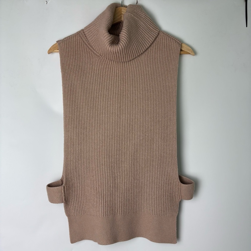 By Anthropologie Open Side Turtleneck Sweater Vest